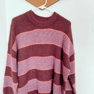 Purple and orange American eagle sweater